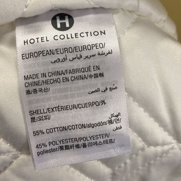 Hotel Collection Alabastar Quilted Euro Sham - Picture 2 of 5